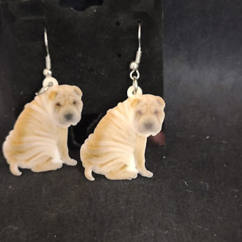 Shar Pei Earrings